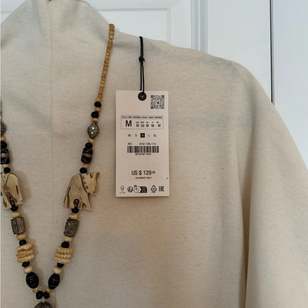 Elegant Cream Jumpsuit by ZARA - Picture 16 of 16